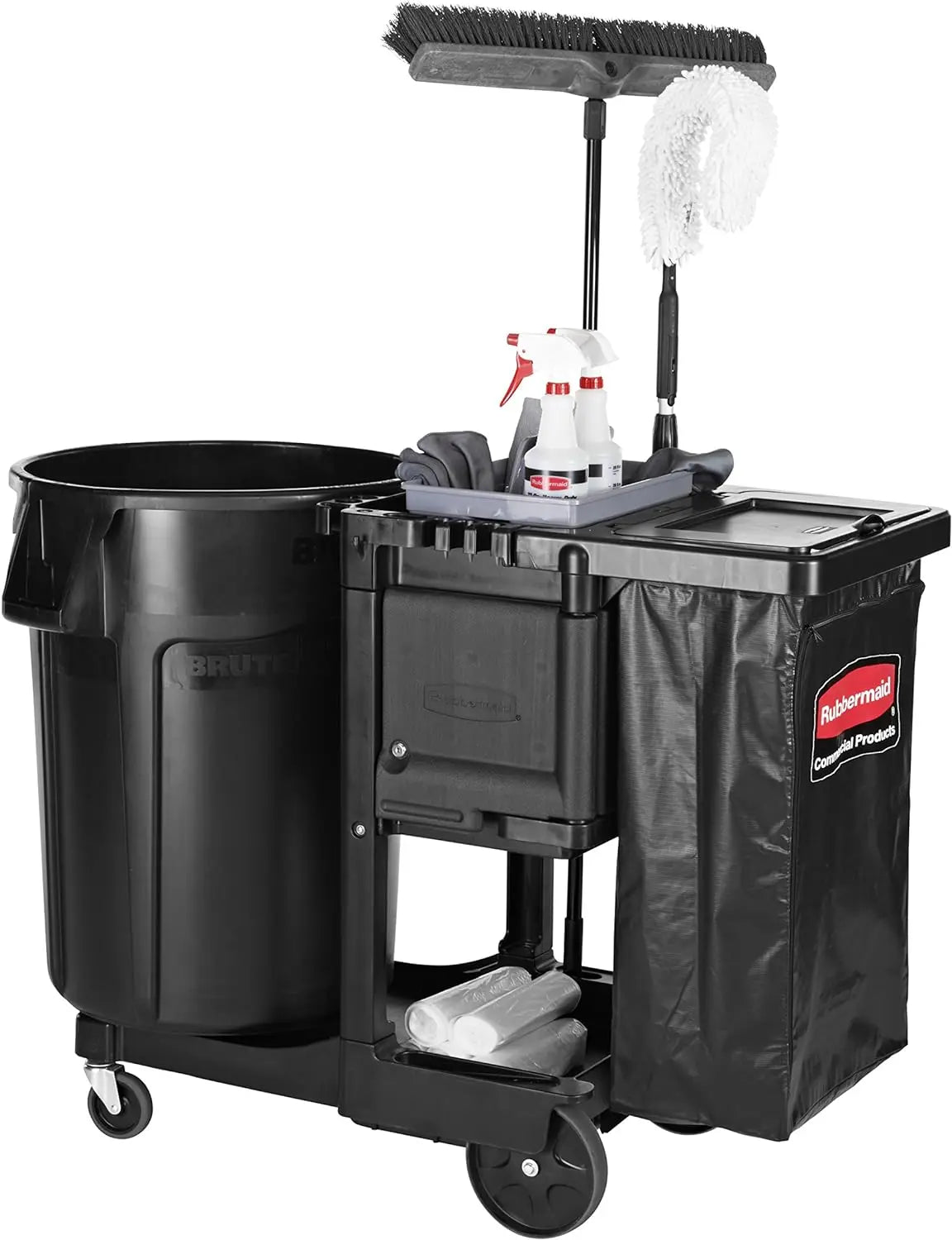 Products-1861430, Executive Series Janitorial and Housekeeping Cleaning Cart with Locking Cabinet, Wheeled