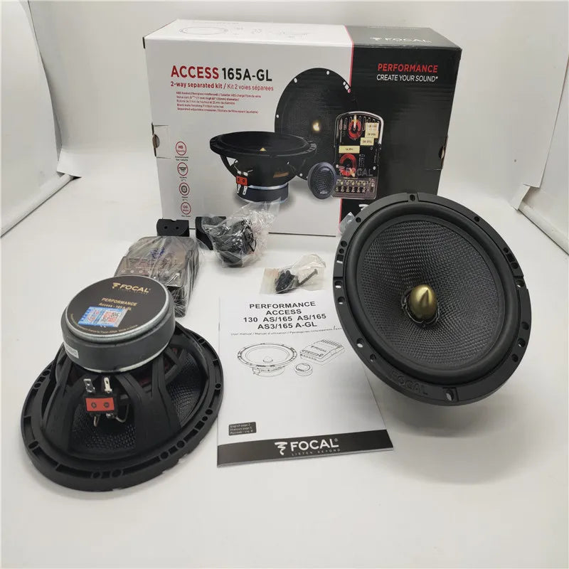 6 Sets Focal Access 165A-GL Car Speaker Max 120W 2Way Separated Kit Performance Component H Quality Made In France