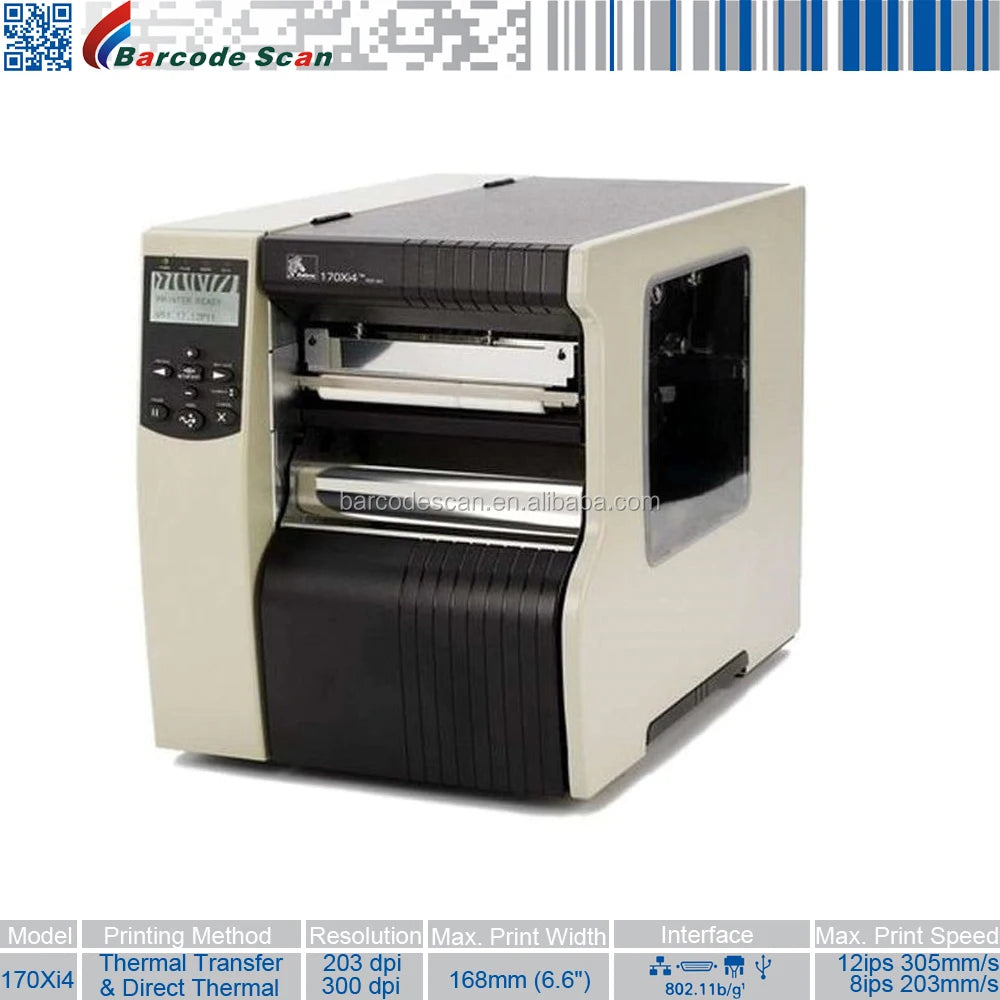 High Performance Barcode Label Printer Zebra 170Xi4 Zebra Barcode Printer