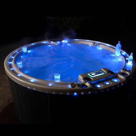 Round 5-7 Person Hot Tubs Outdoor Swim Spa above ground  Large pool for kids outdoor family lounge swimming pool