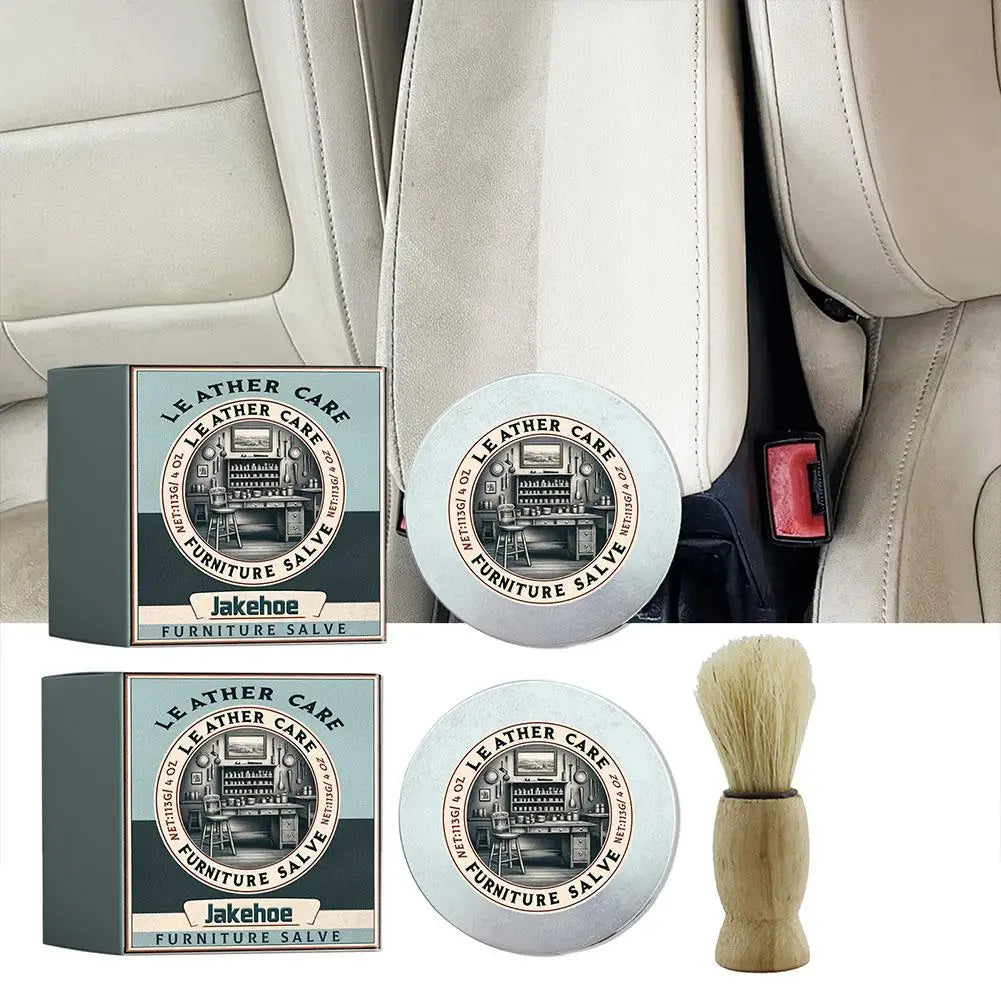 Leather Salve For Furniture Cleaning Products Polish And Repair Coating Revives Smooth Leather With Brush Natural Condition I4r1