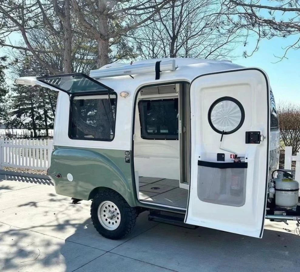 High Quality Smart Design tiny house trailer on wheelsportable motorhome off road rv travel  trailer caravan