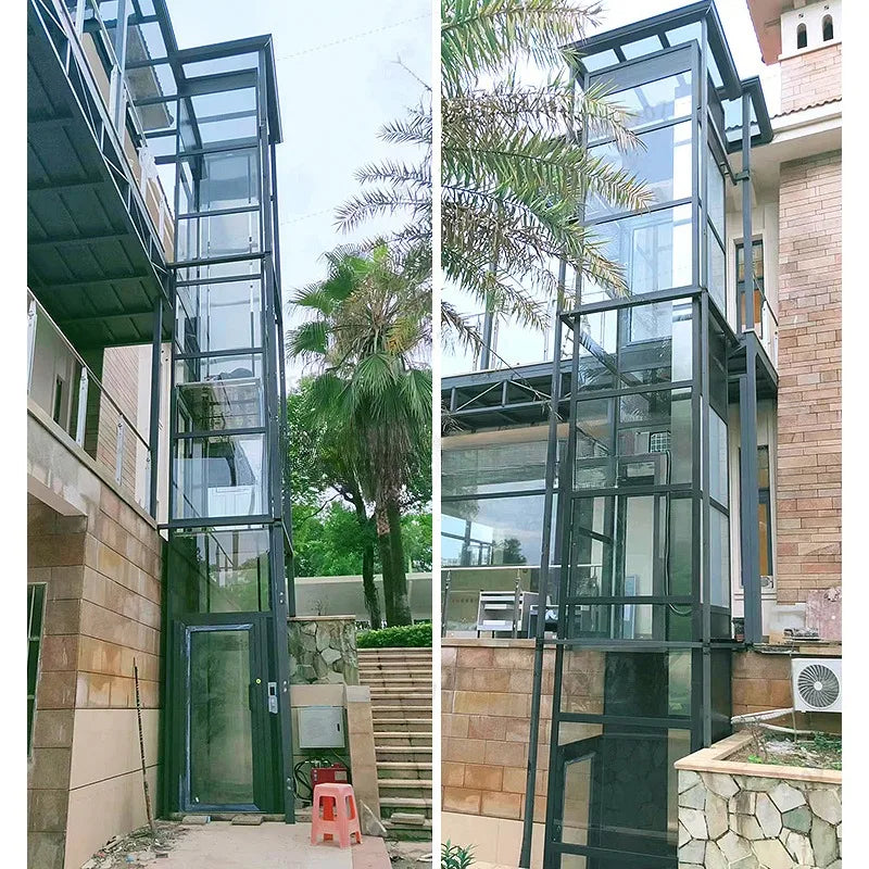 Home elevator villa lift indoor and outdoor small hydraulic platform sightseeing elevator