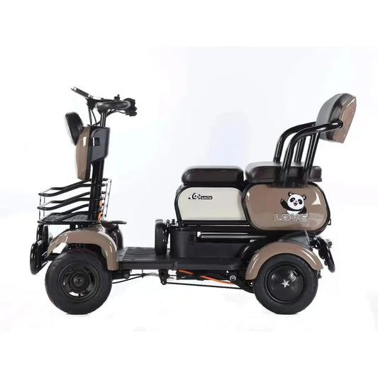 4 Wheels Elderly Electric Scooter Disabled Handicapped Folding Mobility Scooter For Seniors