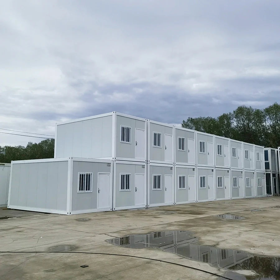 Steel Structure Waterproof Single Wide Modular Homes Labor House/Temporary Housing/Detachable Shop Prefab Tiny Homes For Sale