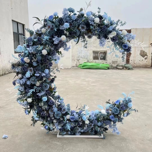 SPR  Artificial Plants Decorative Flower 2Meter Moon Design Arrangement Reception Stage Mandap Wedding Arch Gate flower
