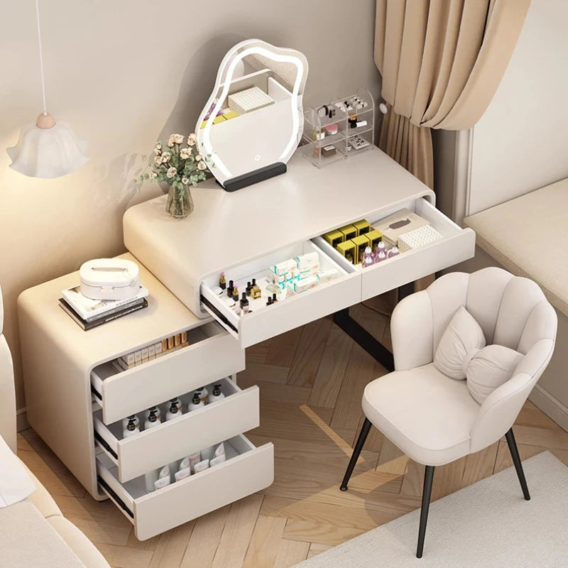 Storage Modern Dressing Table Drawers Luxury Side Drawer Dressing Table Mirrors Cabinets Tocador Maquillaje Bedroom Furniture