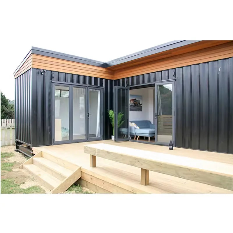 YG Portable Modular 2 Bedroom Container Homes House Wooden Cabin Prefab Flat Pack Mobile Garden Readymade Foldable Folding Hotel