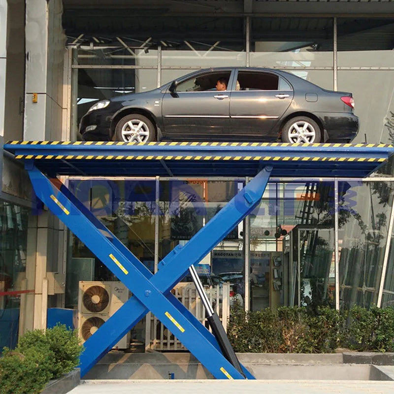 One Cylinder Hydraulic Lift Car Lift Villa Basement Hydraulic Scissor Car Parking Lift for 4S Stores/home Garages