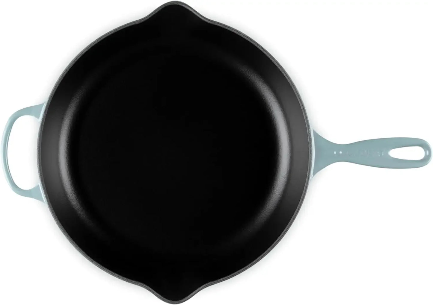 Le Creuset Enameled Cast Iron Signature Iron Handle Skillet, 11.75" (2-3/8 qt.), Sea Salt