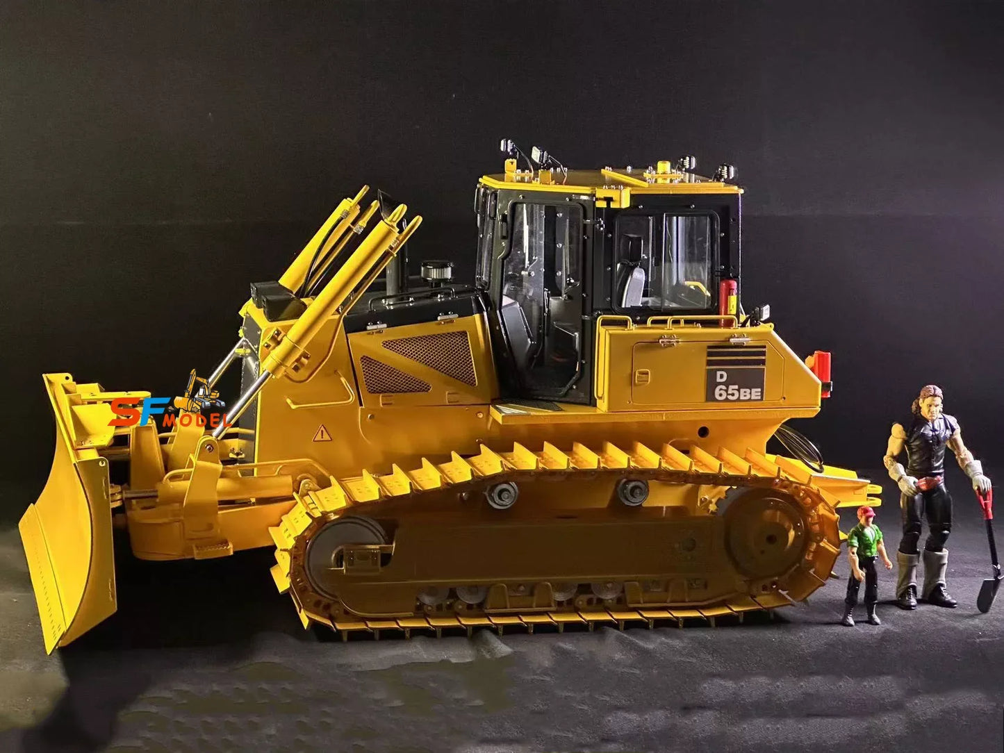 RC Bulldozer 1/9 D65 Hydraulic RC Bulldozer Metal Model Toy with Light and Sound System Remote Control Car Model Toy