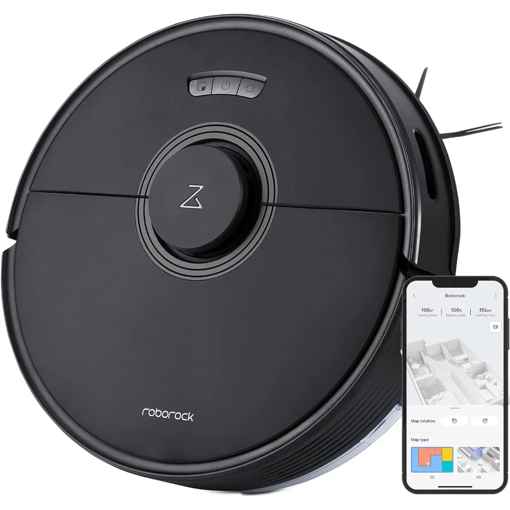 roborock S8+ Robot Vacuum, Sonic Mop with Self-Empty Dock, Stores  Dust, Auto Lifting Mop, Ultrasonic Carpet Detection