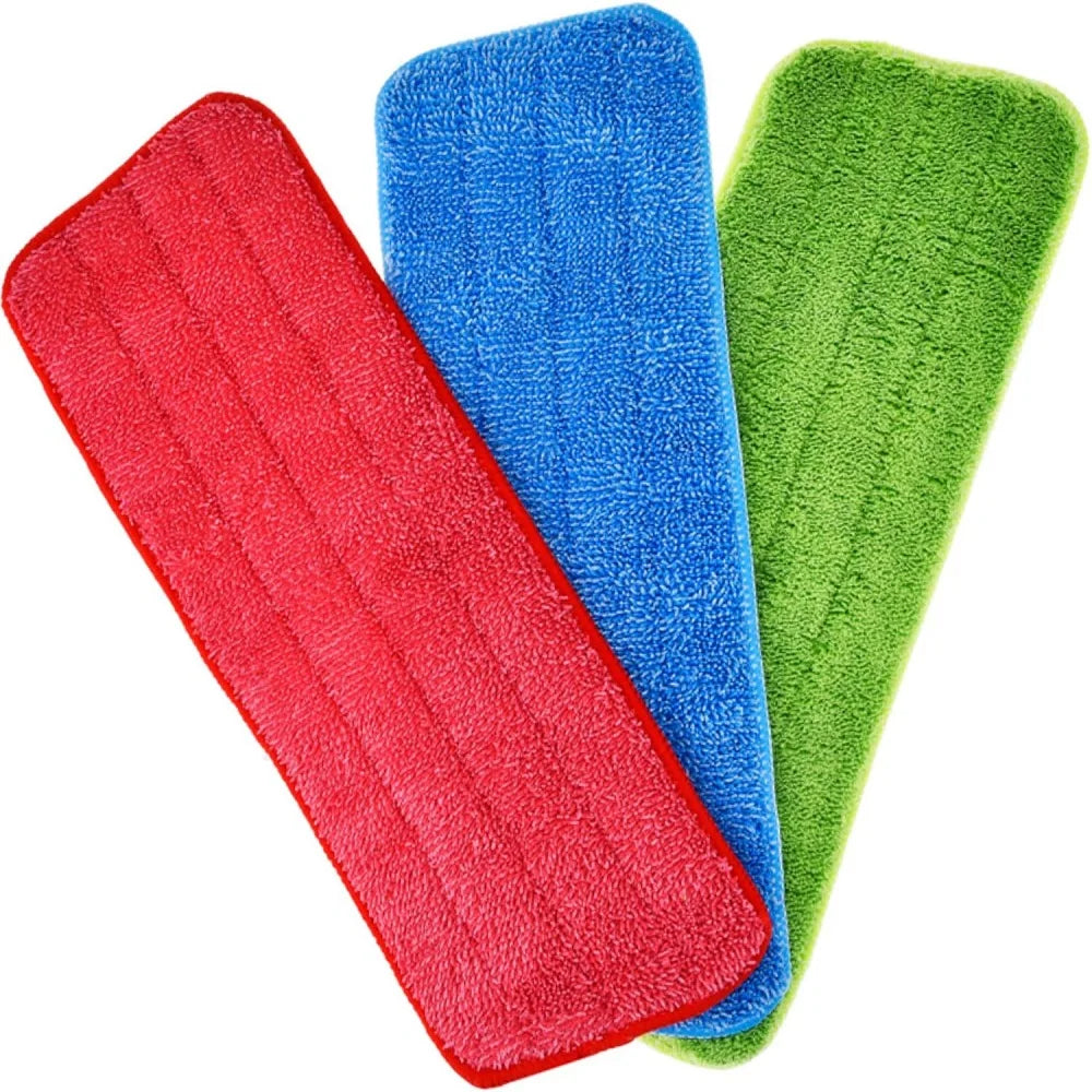 Spray Mop Cloth Pads Microfiber Reusable Head Floor Tile Window Cleaning Water Rags Paste Style Household Accessories