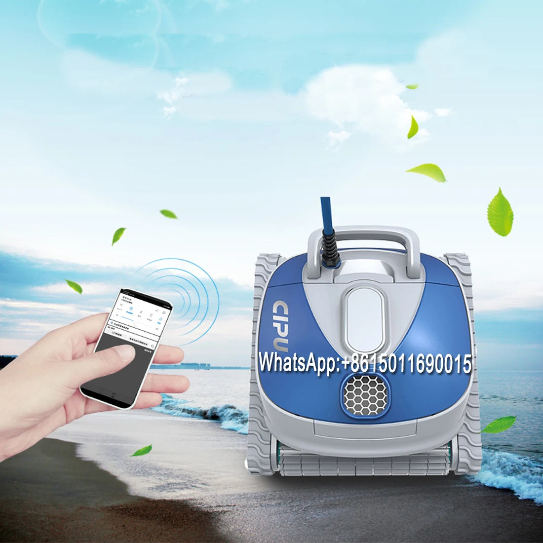 Swimming Pool Automatic Sewage Suction Machine Fish Pond Underwater Vacuum Cleaner Pool Bottom Cleaning Filter Equipment