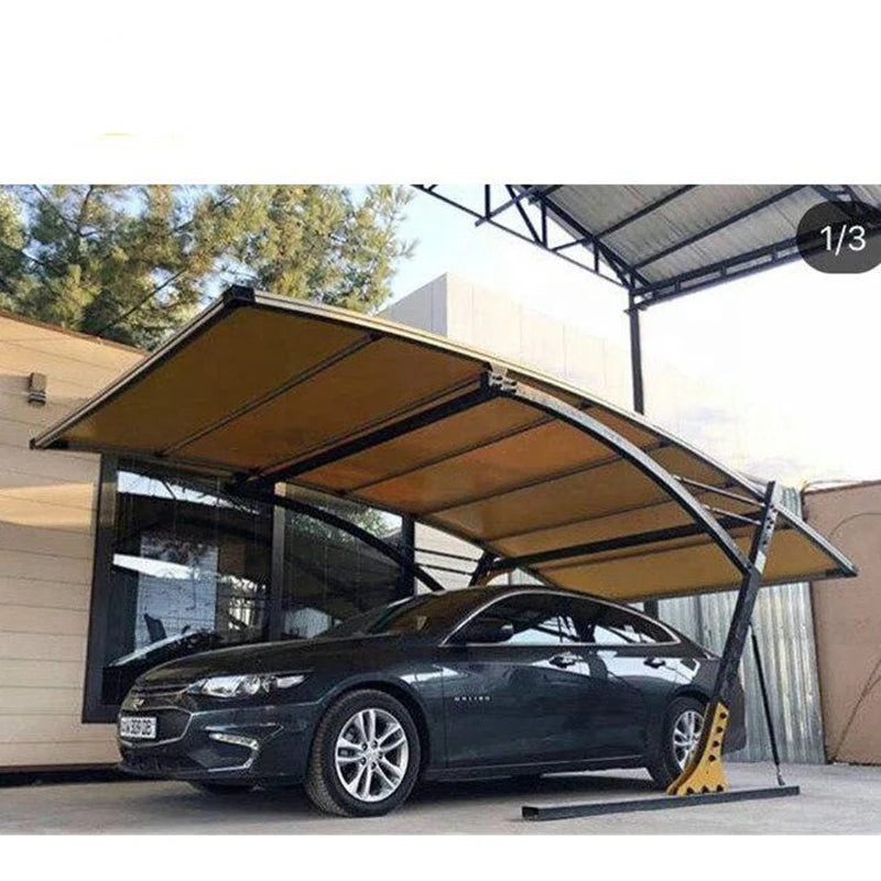 professional single & double car parking shade/modern design waterproof sun shade carport