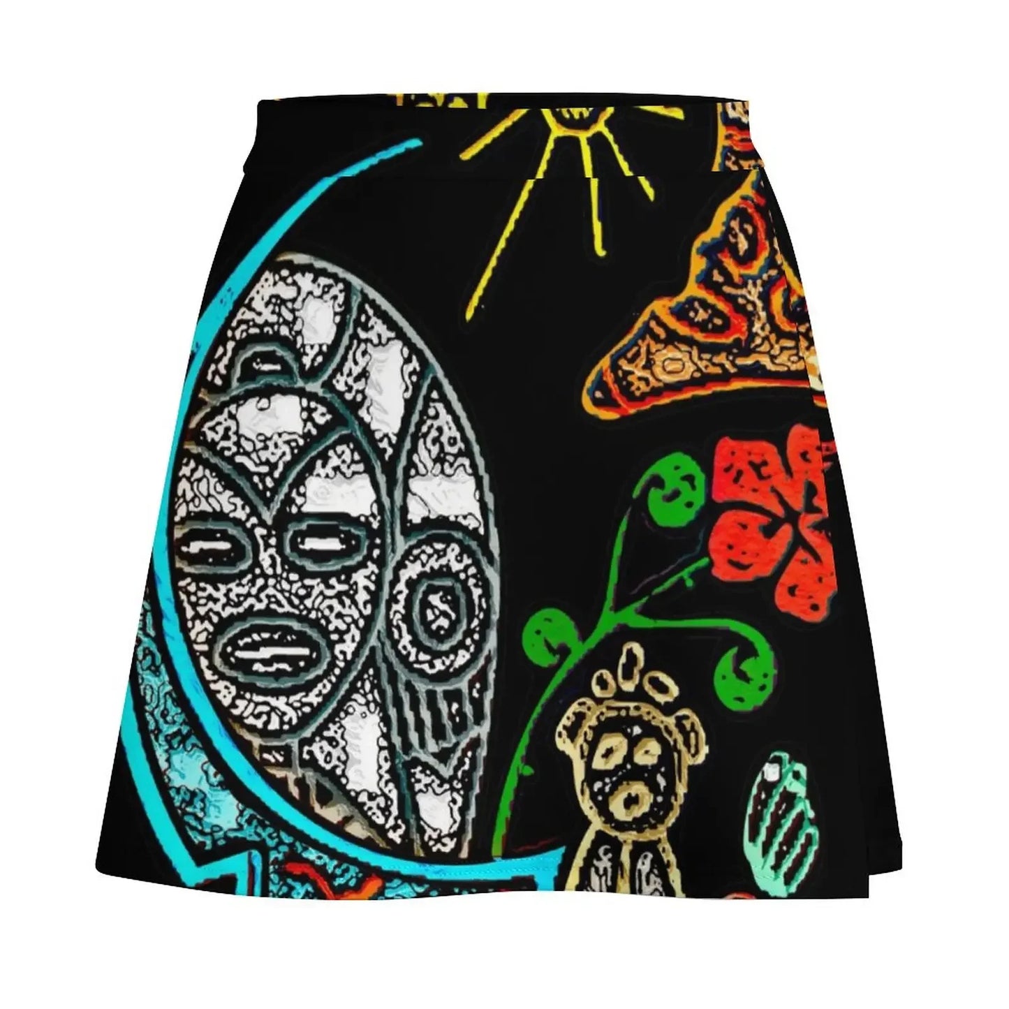 Atabey Goddess Taino Symbols Puerto Rico Mini Skirt japanese kawaii clothes luxury clothes women kawaii skirt japanese style