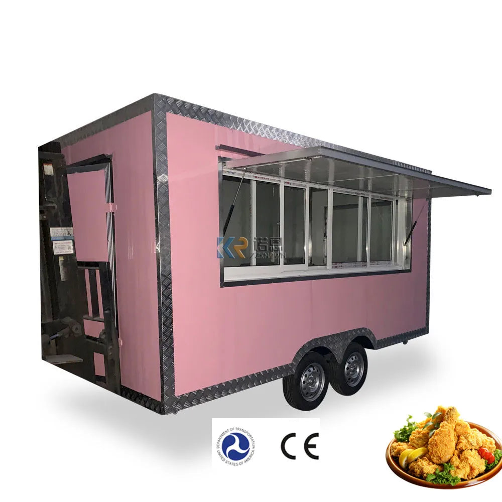 Outdoor Mobile Food Trailer Modern Cart Portable Food Trailer with Full Kitchen Equipments