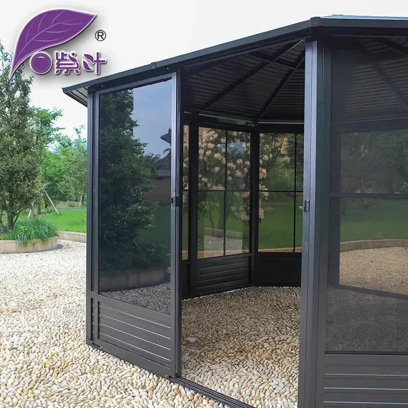 Customized outdoor pavilion outdoor large canopy courtyard garden sunshade outdoor activity tent leisure house  gazebo  sheds