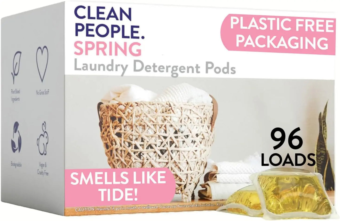 Laundry Detergent Pods Recyclable Packaging Hypoallergenic Stain Fighting Ultra Concentrated Laundry Soap