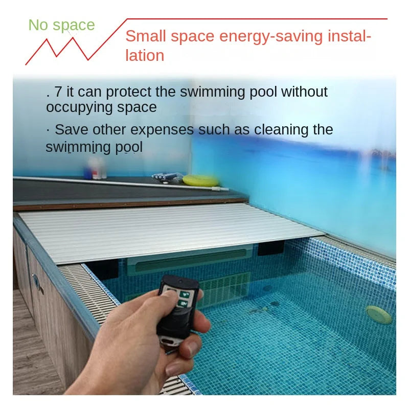 Swimming pool automatic cover, safety cover, dustproof electric roller shutter, mobile cover