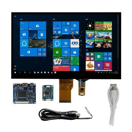 10.1 Inch LCD Display Screen Monitor Control Driver Board Digitizer Touchscreen HDMI-Compatible For Raspberry Pi 1 2 3 PC