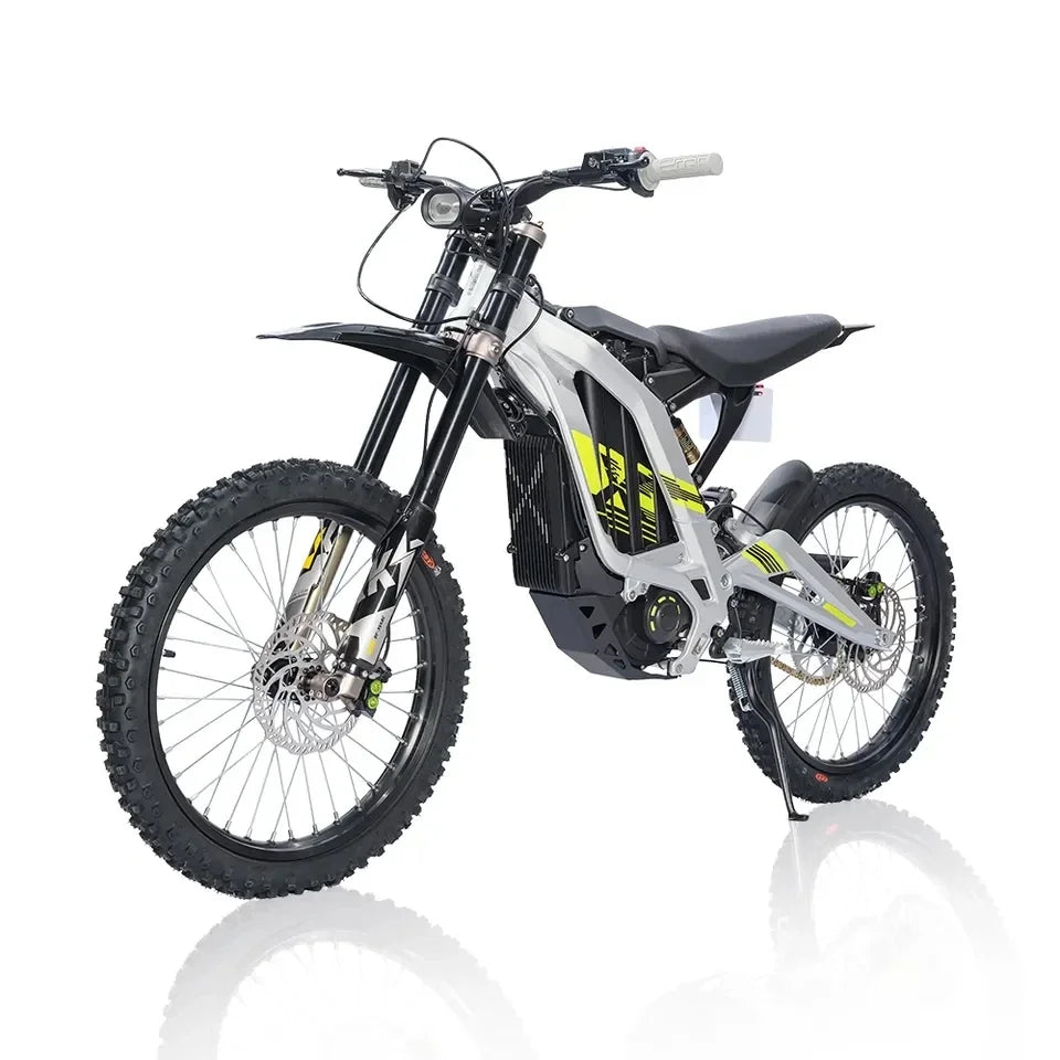 2024 Electric Dirt Bike 60V 6000w Powerful Mid Drive Electric Bicycle E Dirt Bike 40AH Light Bee X Ebike Electric Motorcycle