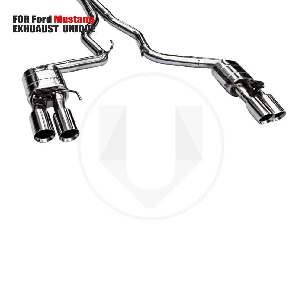 UNIQUE Stainless Steel Exhaust System Performance Catback is Suitable for Ford Mustang 3.7T  Car Muffler