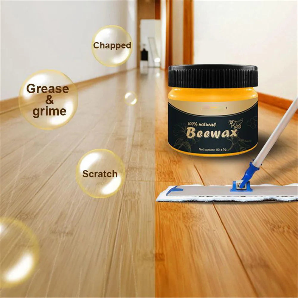 New Wood Seasoning Beewax Multipurpose Furniture Care Polish Cleaner for Floor Tables Cabinets Easy to Use All-Purpose Cleaner