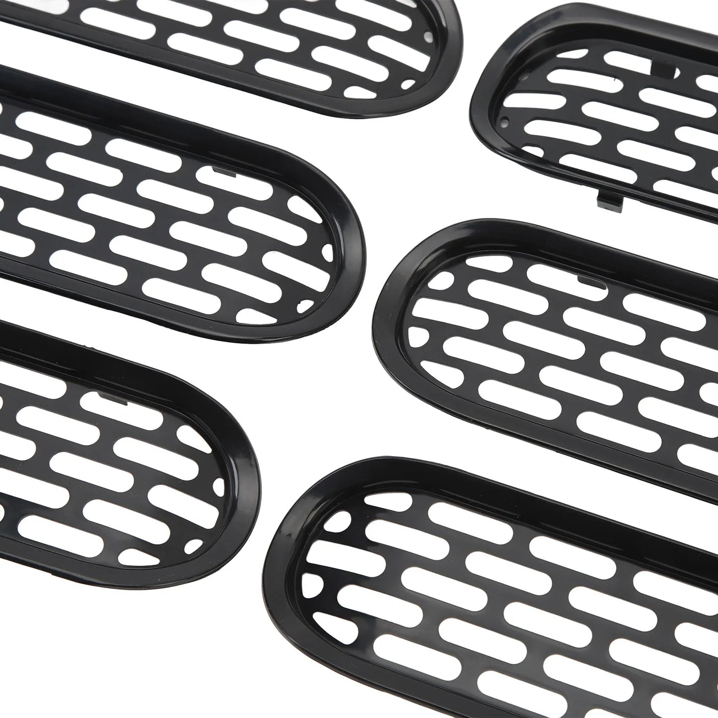 6Pcs Front Grille Inserts Trim Improved Performance Mesh Grille Cover Trim Fit For Ford Bronco 2021 To 2023