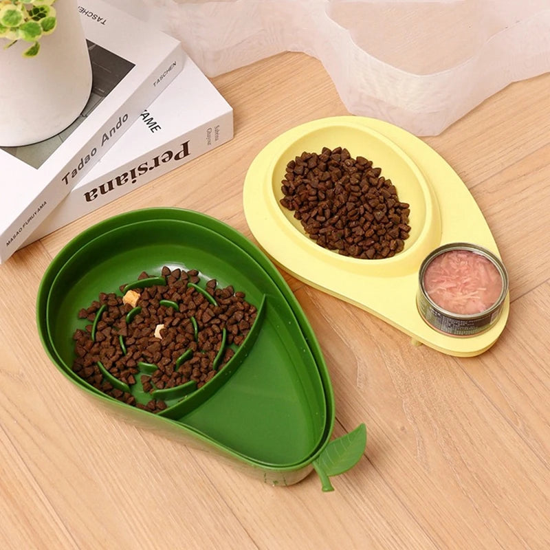 Automatic Feeders Water Bottle Avocado Shape Cat Bowl Feeding and Drinking Dog Water Dispenser Pet Supplies