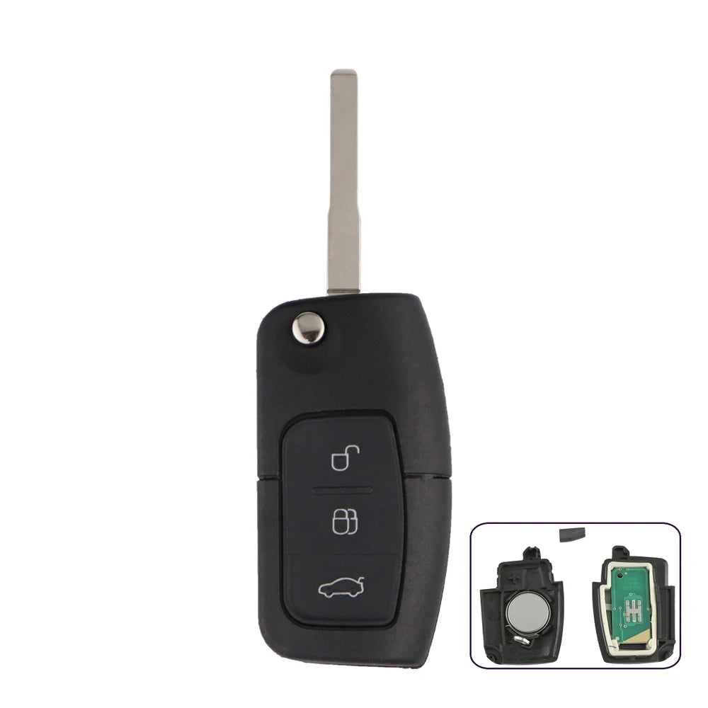 YIQIXIN 433MHZ 4D60/63 Chip Remote Key For Ford Focus Mk2 Mk3 Mk4 Fiesta 2 3 Mondeo Ranger Fusion C S Max Ka HU101 FO21 Blade