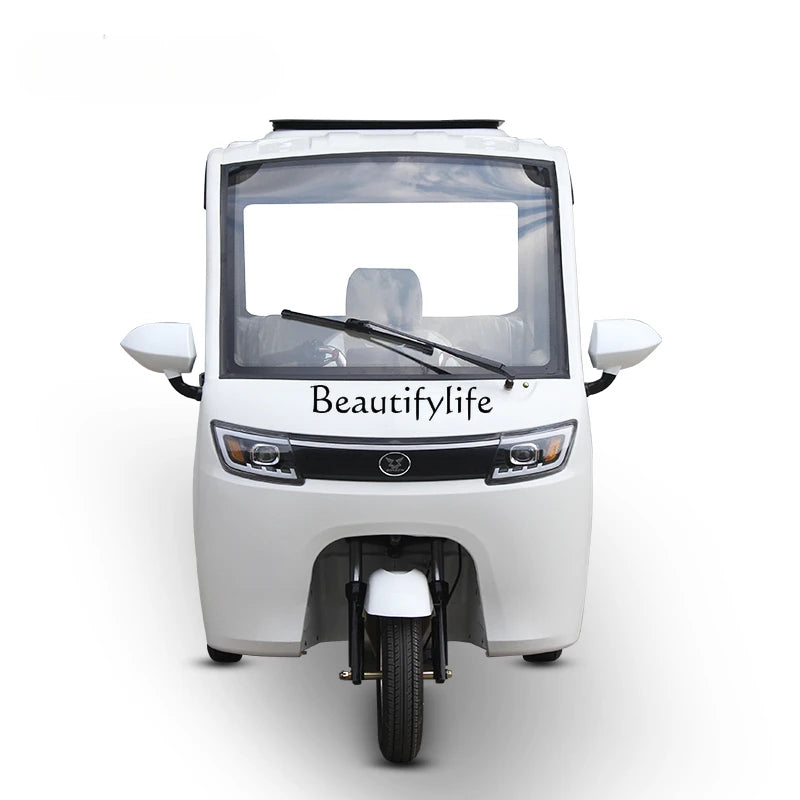 Electric Tricycle Fully Enclosed Household Adult Battery Car with Shed for the Elderly