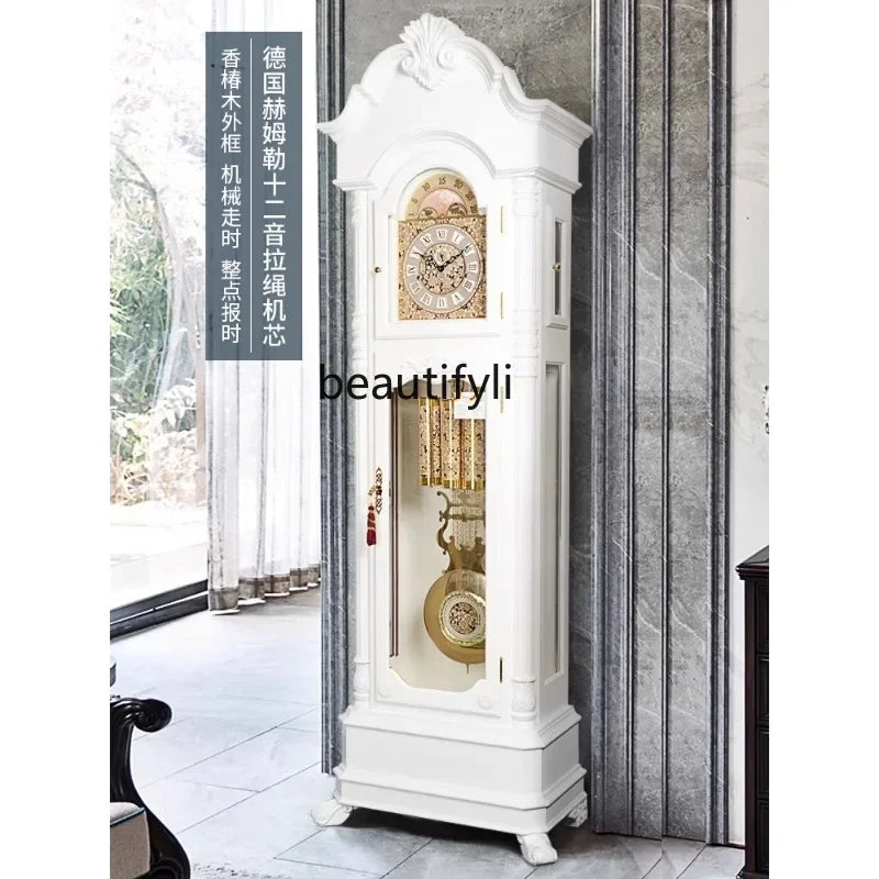 European-Style the Grandfather Clock Living Room Simple Vertical Floor Clock Hermle Mechanical Light Luxury Modern