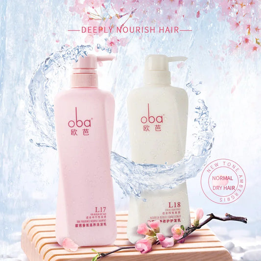 Oba Hair Care Salon Repair Damaged Gentle Cleaning Persistent Fragrance Shampoo And Conditioner Set For Women