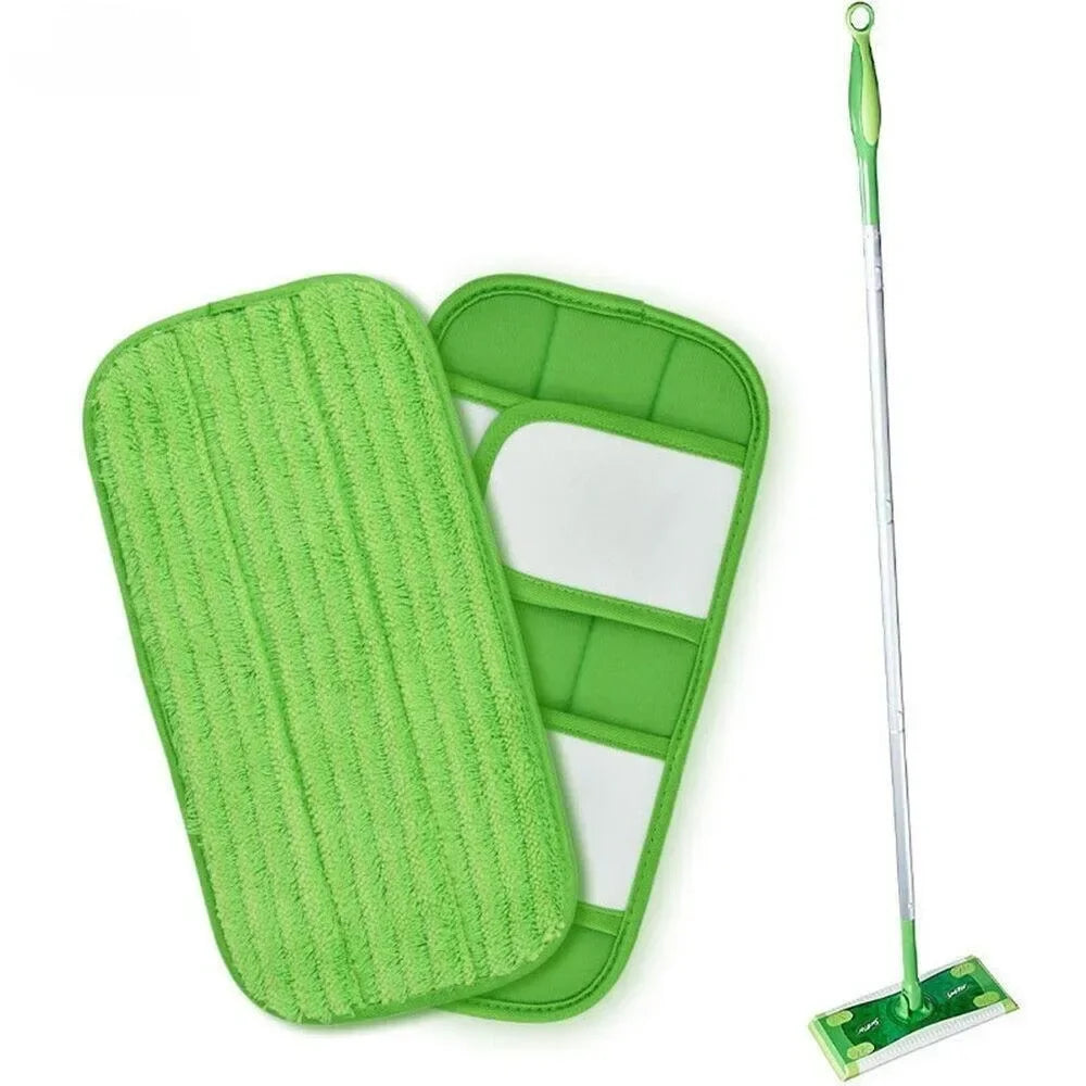 Swiffer Sweeper  1PC Microfiber Reusable Mop Pads Fits 12 Inch for Swiffer Sweeper Cleaner Washable Fiber Cloth Household Mopping Accessory