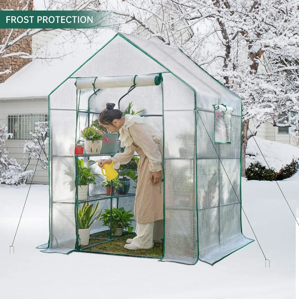 Greenhouse for Outdoor White for Garden Plants That Need to Be Frost Protected and Kept Away From Pests Buildings Supplies Home