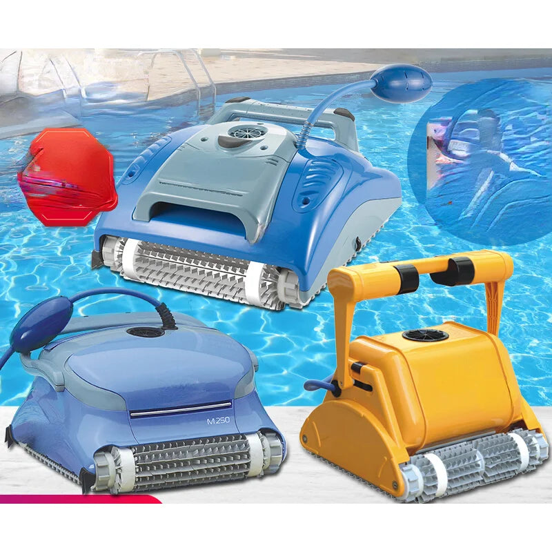 Swimming Pool Full-Automatic Pool Cleaner Underwater Vacuum Cleaner Pool Bottom Cleaning Robot