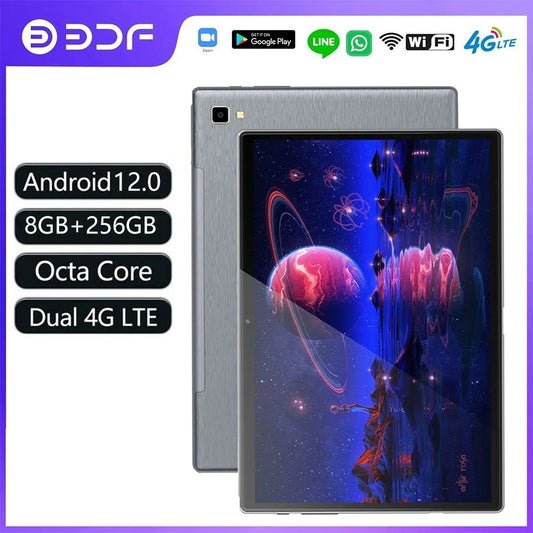 2024 New 10.1 Inch Tablet Pc Google Play Octa Core 8GB RAM 256GB ROM 4G LTE Network Dual SIM Dual WiFi Tablets Android 12