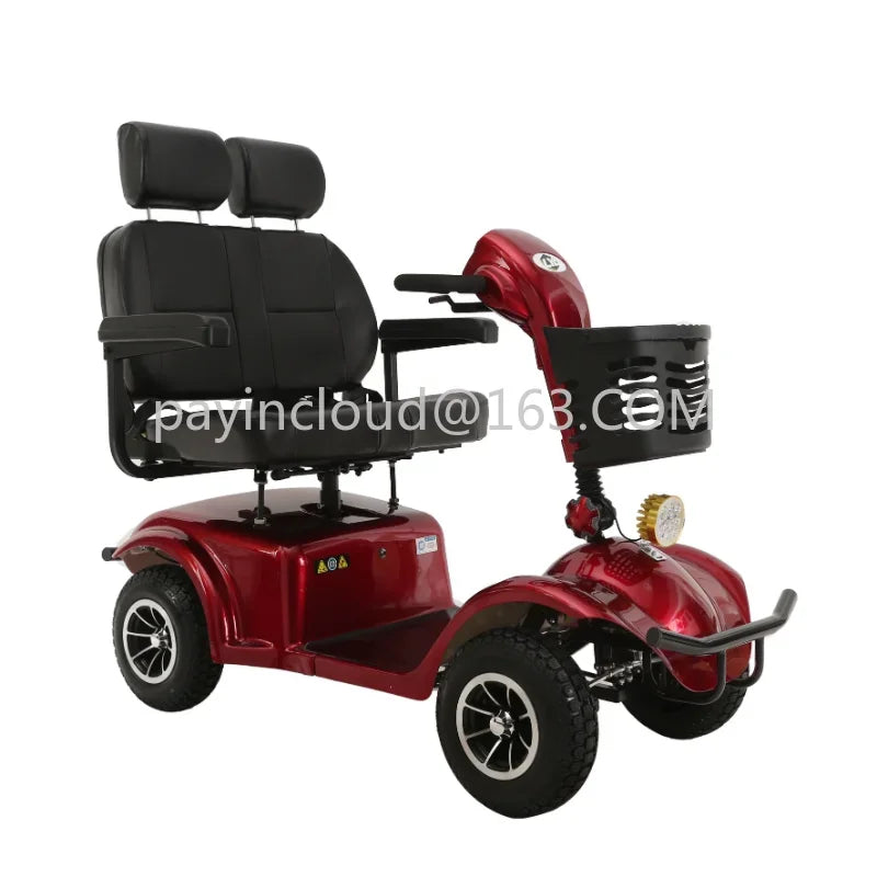 Wholesale Electric Mobility Scooter Double Seat for Old People Handicapped Car