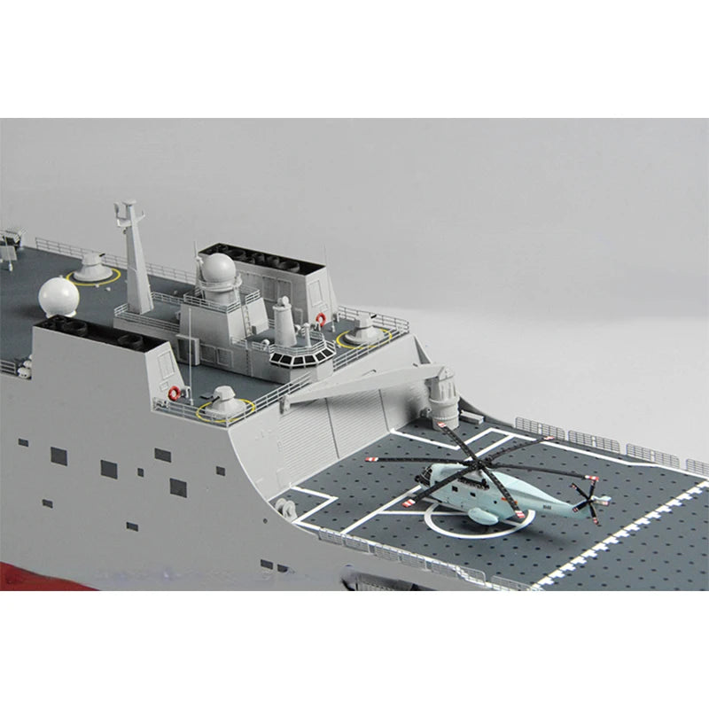 Double Scale Model Kit Kunlun Mountain Large Dock Landing Ship Remote Control Ship Finished Kit Warship Model
