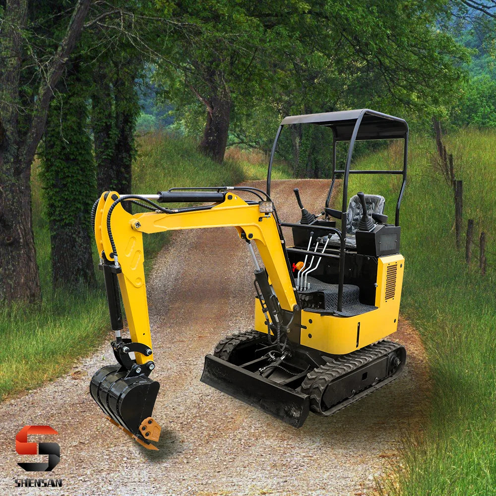 Mini excavator Road maintenance 15 excavator municipal greening side swing new rural rehabilitation customized