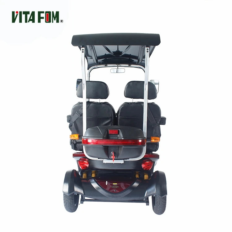 Electric four-wheel mobility scooter with shed to pick up children family sightseeing car elderly electric vehicles