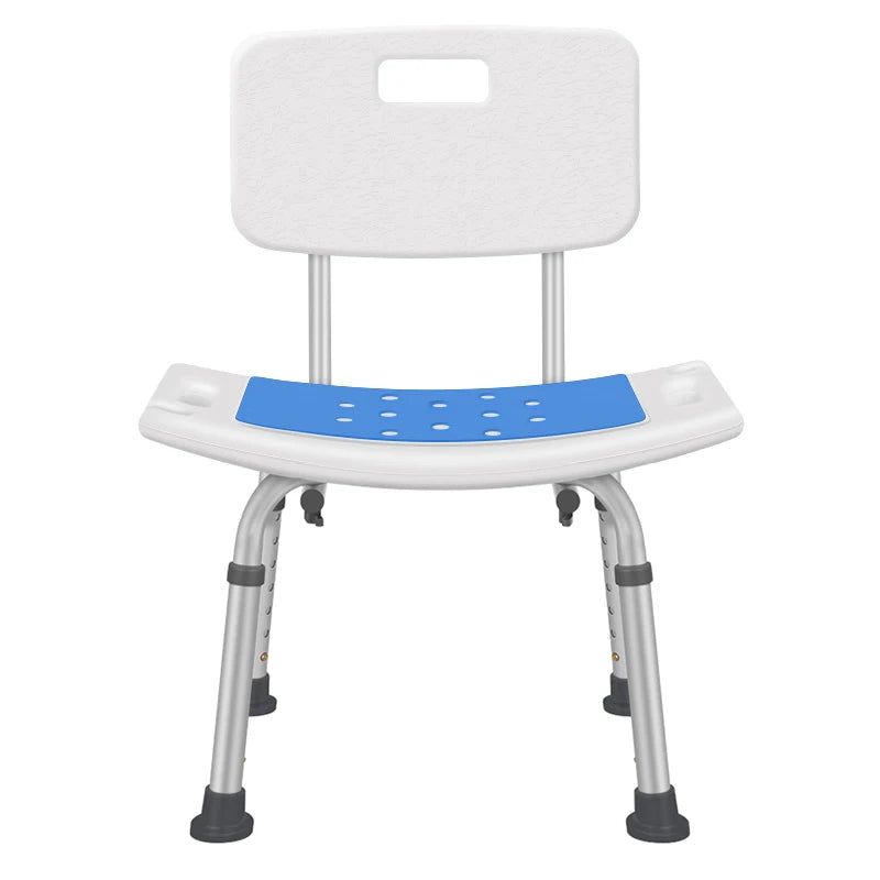 Adjustable Elderly bathroom seat anti-skid bath with backrest Non-slip mat chairs for elderly squat stool for shower chair