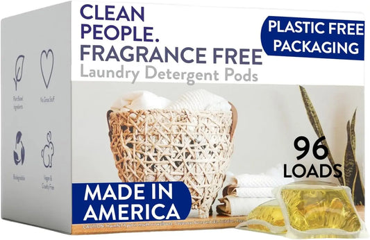 Laundry Detergent Pods Recyclable Packaging Hypoallergenic Stain Fighting Ultra Concentrated Laundry Soap