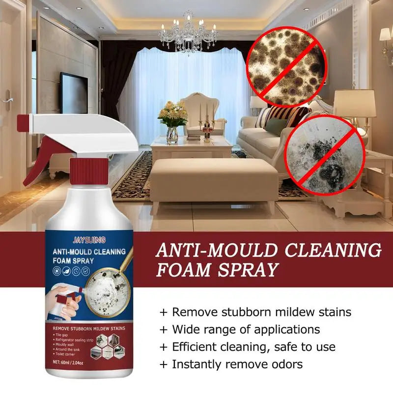 Mildew Remover Spray Ceiling mold Cleaning Agent Wall Floor Mould Stains Remover All-purpose Active Foam Mildew Cleaner