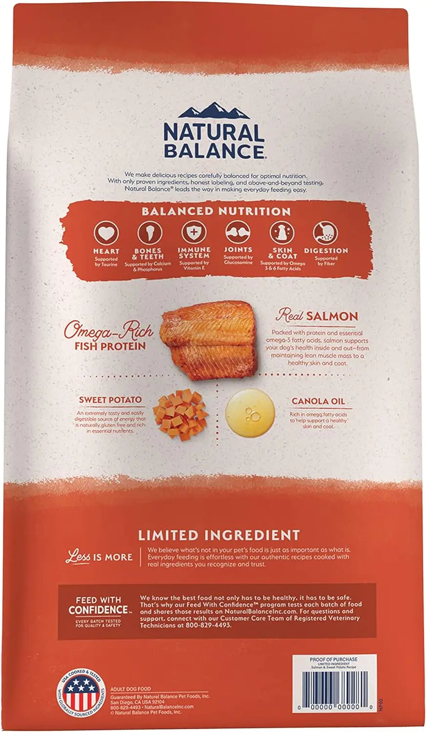 Natural Balance L.I.D. Limited Ingredient Diets Salmon & Sweet Potato Formula Dry Dog Food, 24 lbs.