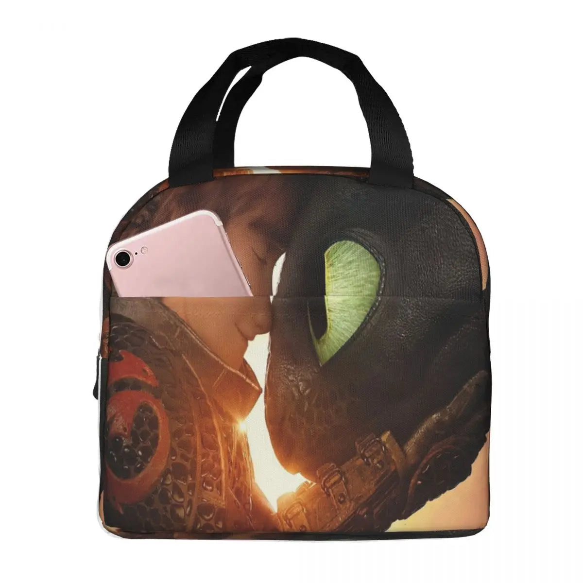 How To Train Your Dragon Lunch Bags Insulated Bento Box Lunch Tote Picnic Bags Cooler Thermal Bag for Woman Student Work