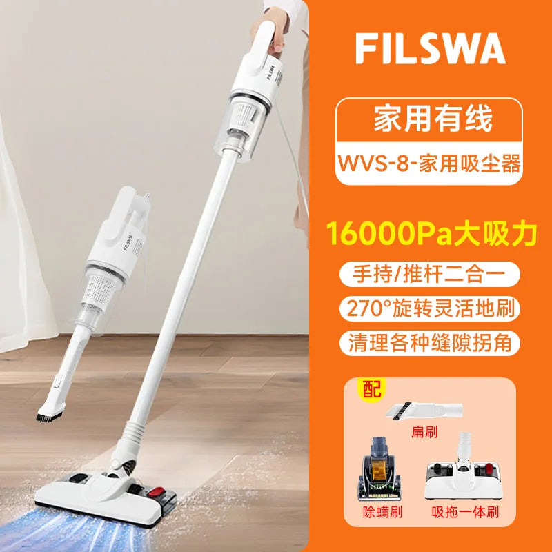 Large Suction Household Small Washing, Mopping and Suction All-in-One Machine High-Power Ultra-Quiet Strong Mites Instrument