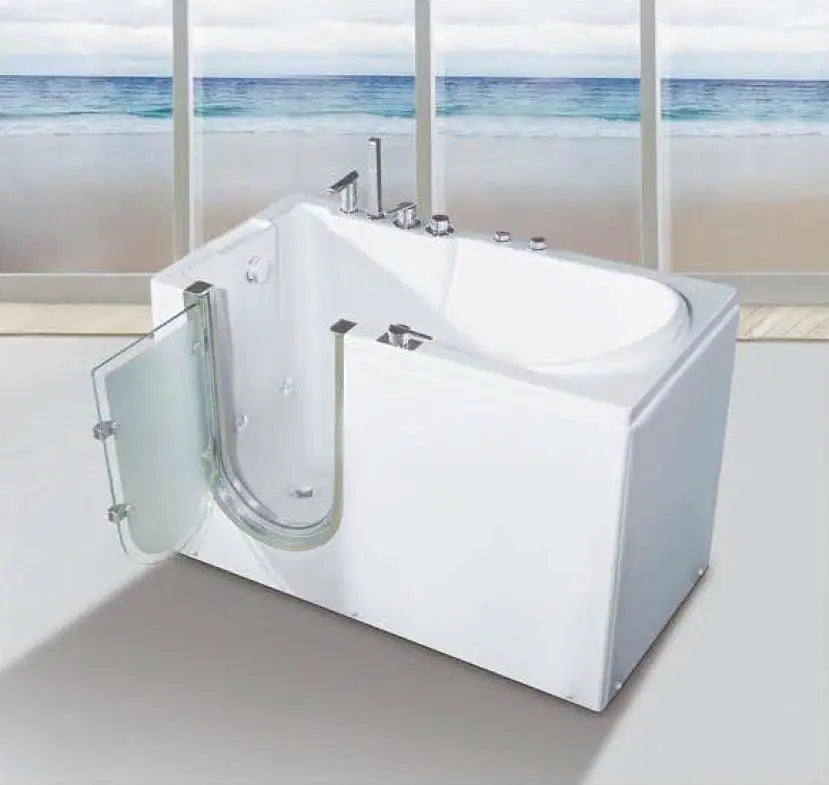 modern bathroom tubs rectangle Freestanding indoor waterfall Acrylic whirlpool bathtub Bathtubs & Whirlpools