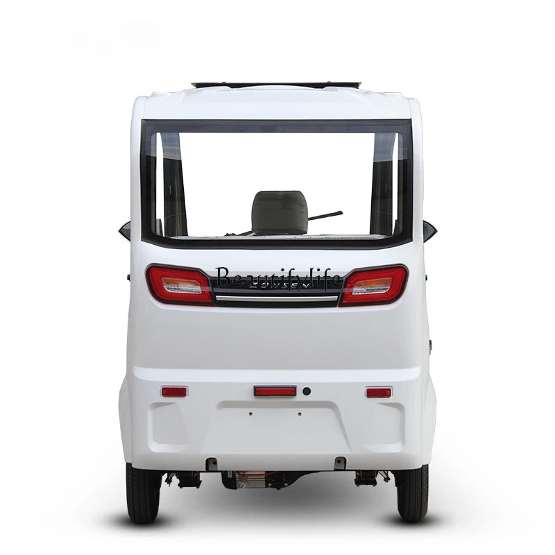 Electric Tricycle Fully Enclosed Household Adult Battery Car with Shed for the Elderly